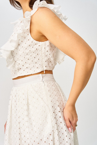 Топ, юбка ANASTASIA MAK 1252 молочный - фото 8