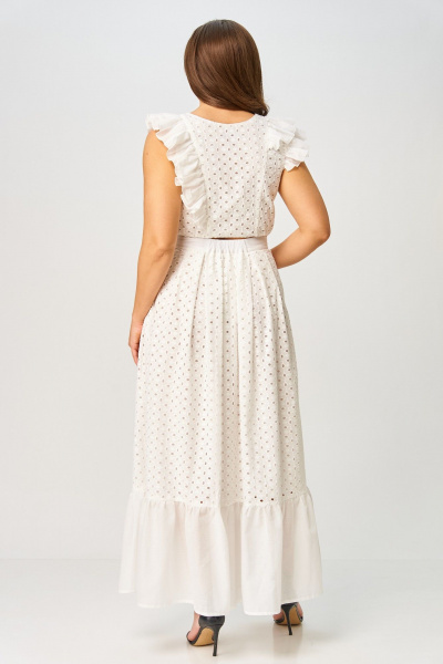 Топ, юбка ANASTASIA MAK 1252 молочный - фото 6