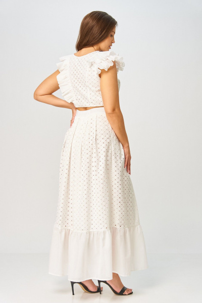Топ, юбка ANASTASIA MAK 1252 молочный - фото 5