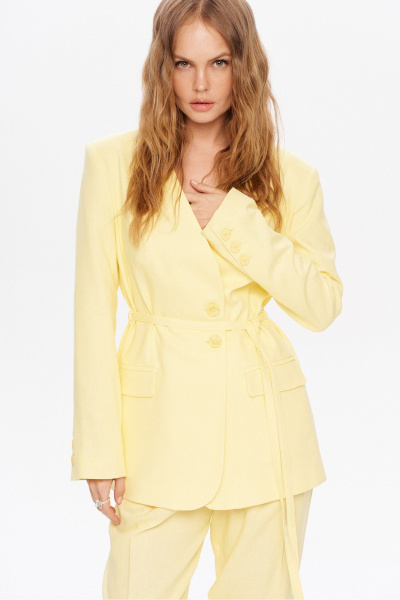 Брюки, жакет PiRS 6014 желтый - фото 2