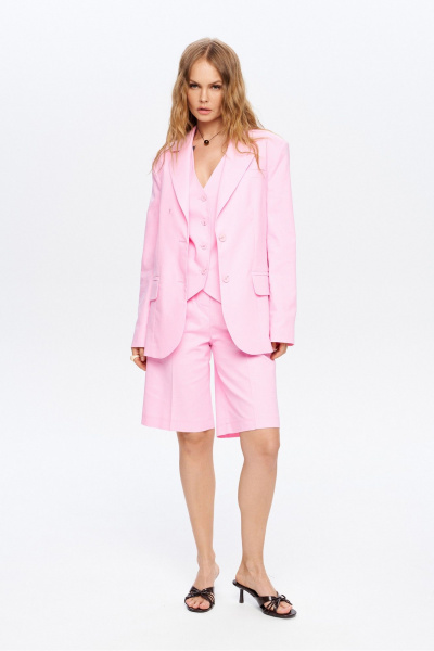Жакет, шорты PiRS 6017 розовый - фото 1