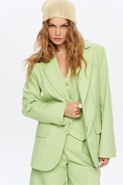 Жакет, жилет, шорты PiRS 6018 лаймовый - фото 2