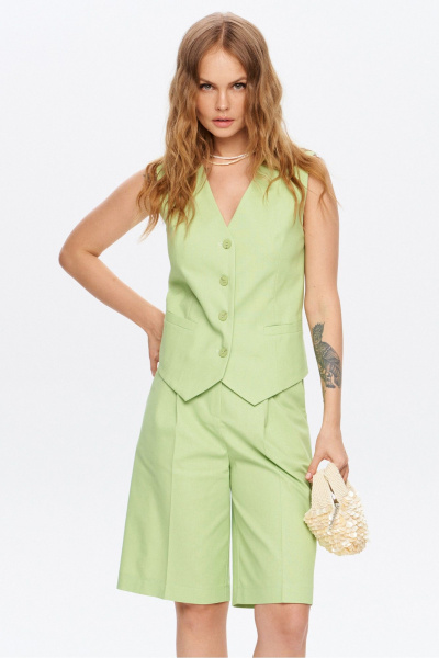 Жилет, шорты PiRS 6020 лаймовый - фото 2