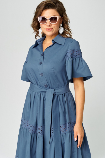 Платье EVA GRANT 7181М джинс - фото 10