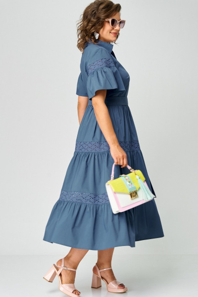 Платье EVA GRANT 7181М джинс - фото 5