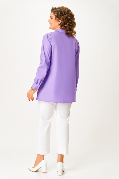 Рубашка Swallow 848.1 лавандовый - фото 9
