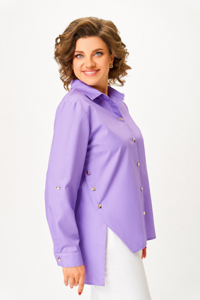 Рубашка Swallow 848.1 лавандовый - фото 7