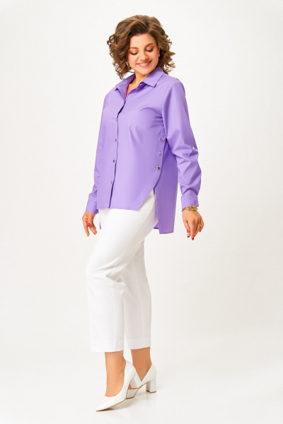 Рубашка Swallow 848.1 лавандовый - фото 5