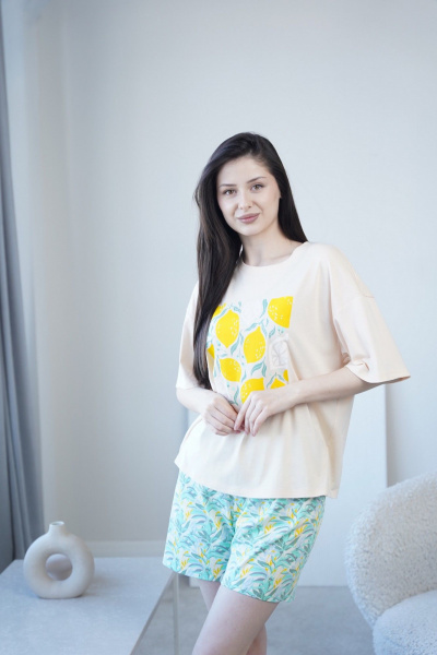 Майка, шорты Купалинка 661517.158-164 к.молочный,набивка - фото 10