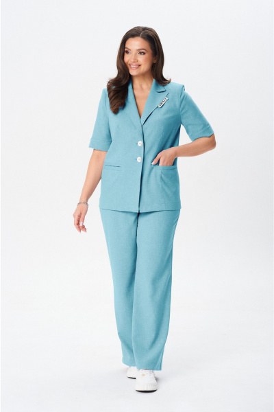 Брюки, жакет Vilena 1076 мята - фото 1