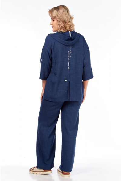 Брюки, жакет Vilena 1077 синий - фото 10