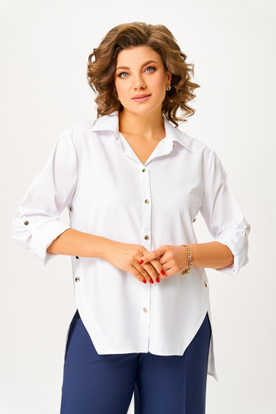 Рубашка Swallow 848.2 белый - фото 12