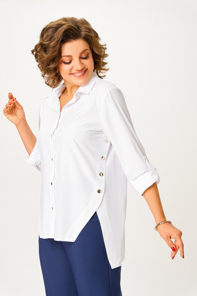 Рубашка Swallow 848.2 белый - фото 11