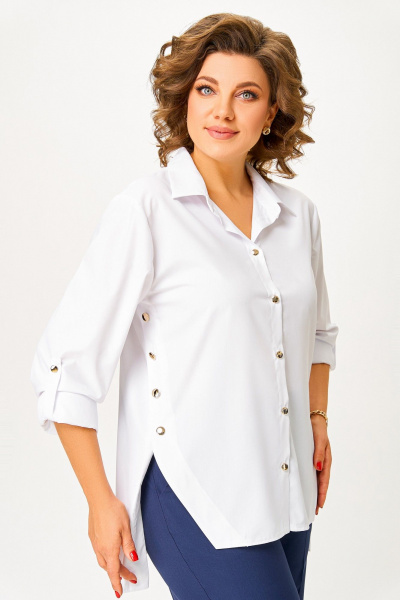 Рубашка Swallow 848.2 белый - фото 9