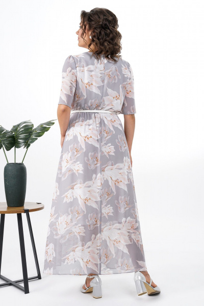 Платье Alani Collection 2369 серый - фото 8