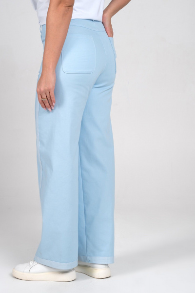 Блуза, брюки Alani Collection 2360 голубой - фото 4