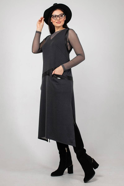 Сарафан La rouge 5330 графит - фото 2