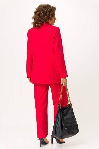 Брюки, жакет Anastasia 1095.1 красный - фото 4