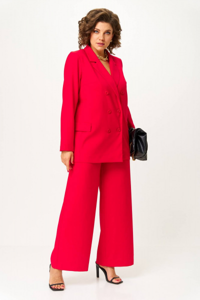 Брюки, жакет Anastasia 1095.1 красный - фото 1