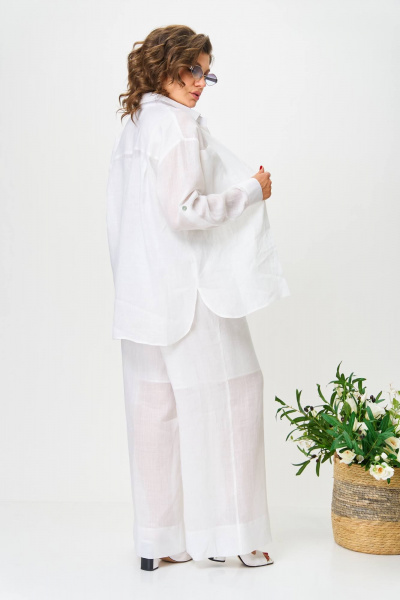Блуза, брюки Anastasia 1239 белый - фото 4