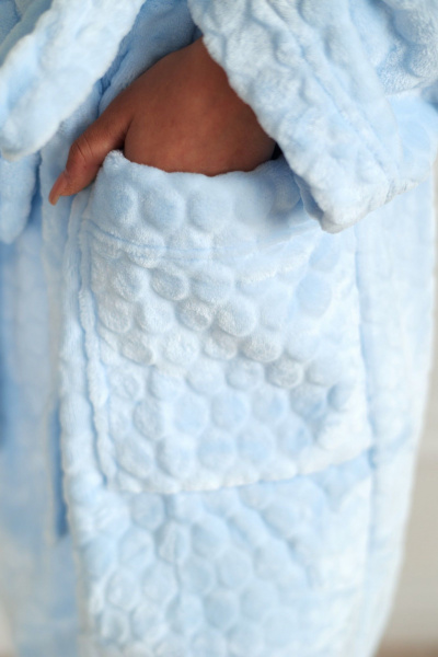 Пояс, халат БестТекс П300А3004 голубой - фото 4