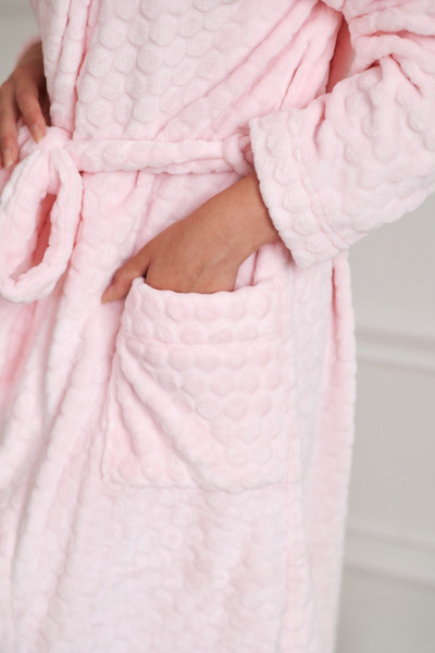 Пояс, халат БестТекс П300А3007 розовый - фото 8