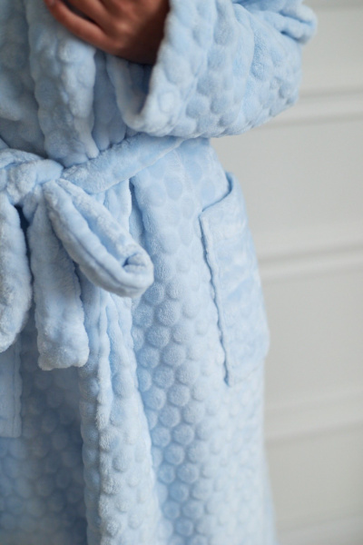 Пояс, халат БестТекс П300А3008 голубой - фото 5