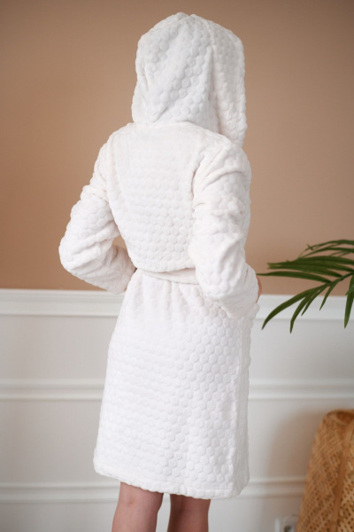 Пояс, халат БестТекс П300А3009 молочный - фото 5