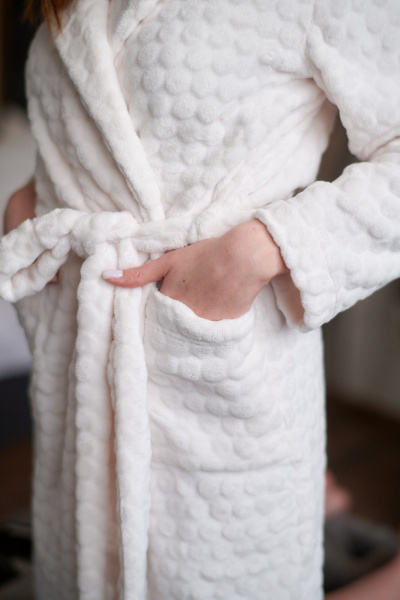 Пояс, халат БестТекс П300А3009 молочный - фото 3