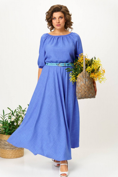 Платье Anastasia 1236 голубой - фото 3