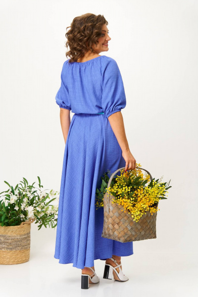 Платье Anastasia 1236 голубой - фото 2