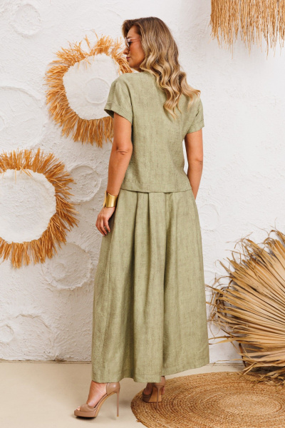 Блуза, брюки AGATTI 5755-2 хаки - фото 7