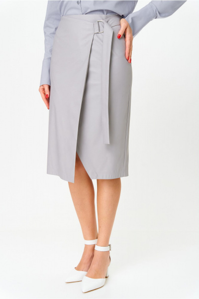 Юбка AMUARt 1052 светло-серый - фото 3