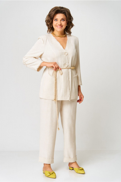 Брюки, жакет AMUARt 1050 бежевый - фото 20