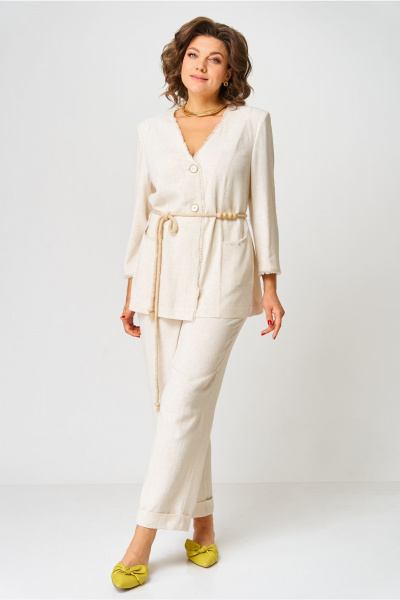 Брюки, жакет AMUARt 1050 бежевый - фото 19