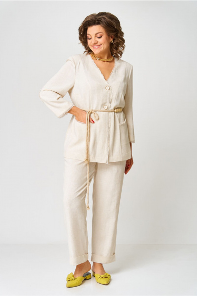 Брюки, жакет AMUARt 1050 бежевый - фото 18