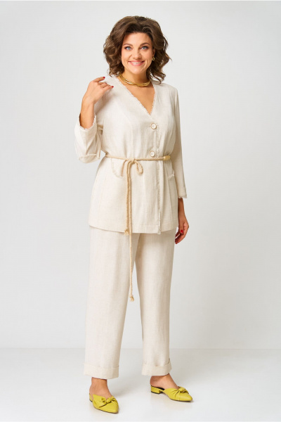 Брюки, жакет AMUARt 1050 бежевый - фото 16