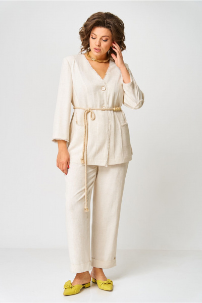 Брюки, жакет AMUARt 1050 бежевый - фото 15