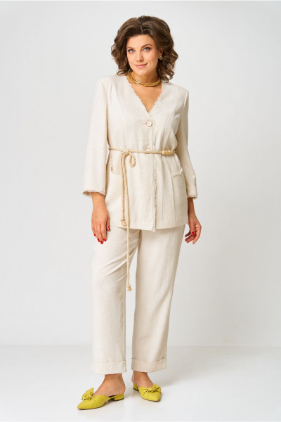 Брюки, жакет AMUARt 1050 бежевый - фото 14