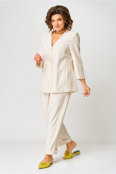 Брюки, жакет AMUARt 1050 бежевый - фото 12