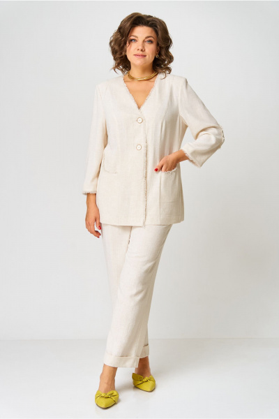 Брюки, жакет AMUARt 1050 бежевый - фото 9