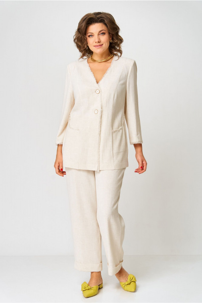 Брюки, жакет AMUARt 1050 бежевый - фото 8