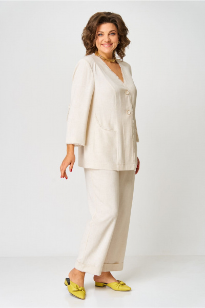 Брюки, жакет AMUARt 1050 бежевый - фото 7