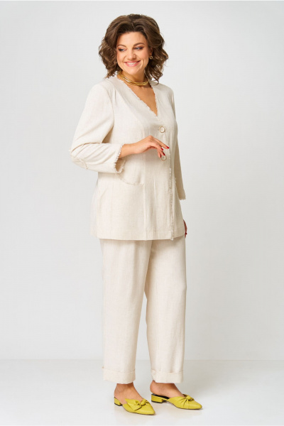 Брюки, жакет AMUARt 1050 бежевый - фото 6