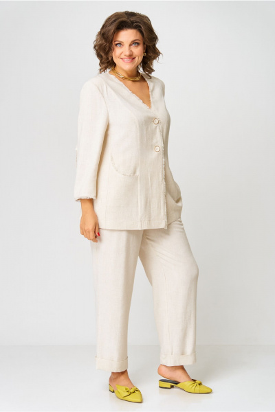 Брюки, жакет AMUARt 1050 бежевый - фото 2