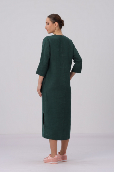 Платье Полинушка 429 изумрудный - фото 2
