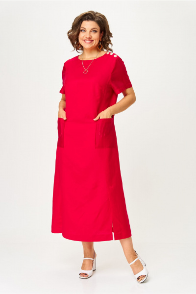 Платье AMUARt 1048 красный - фото 3