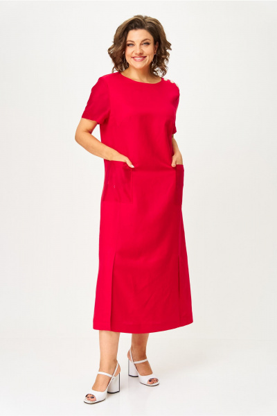 Платье AMUARt 1048 красный - фото 1