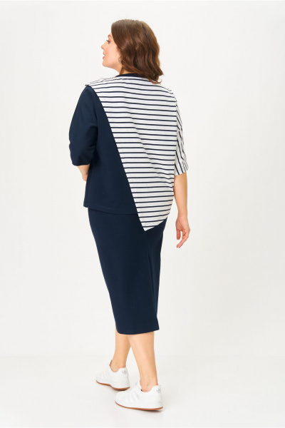 Блуза, юбка AMUARt 1042-1 синий - фото 10