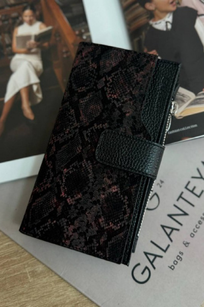 Портмоне Galanteya 43424.25с617к45 бордо/черный - фото 1